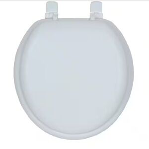 Round Closed Front Toilet Seat Replacement including Bolts GlacierBay New in Box
